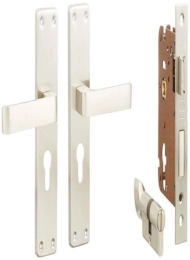 Harrison Door Locks for Main Door, Door Lock for Bedroom, Mortise Door Lock Set, Mortise Door Handle, Door Locks Handlesets with 3 Key | CP Matt Finish | 66885 | for Office/Hotel/Home - Image 1